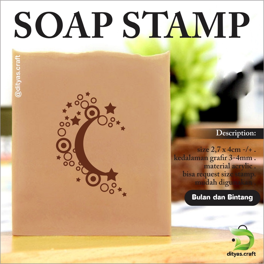 

soap stamp / stempel sabun / code Bulan dan Bintang