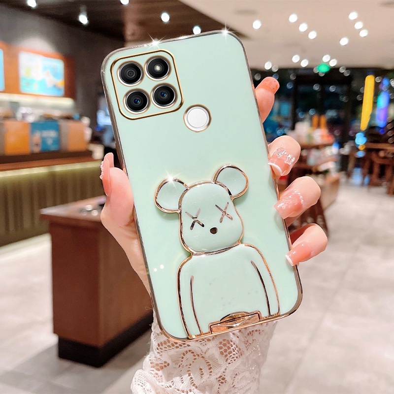 Casing Silikon Realme 9 4G Realme9i 8i 7i Realme8 5G 8 Pro Realme 5 Pro 5i 6i 5S C3 C17 Narzo 50A Motif Beruang