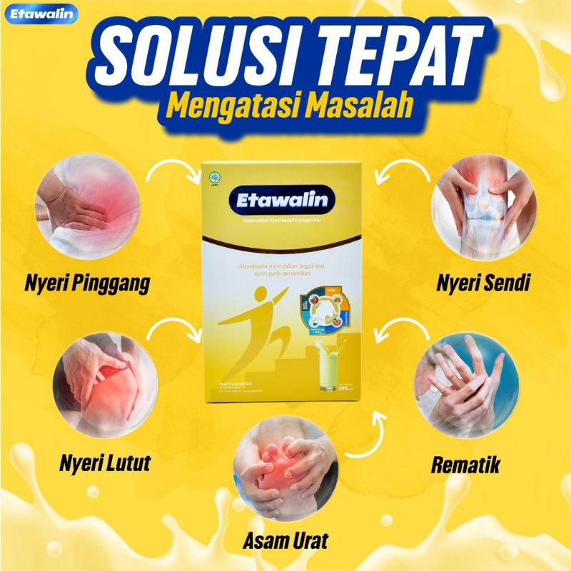 

ETAWALIN ORIGINAL | susu kambing Etawa tingkatkan kepadatan Tulang isi 200 gr