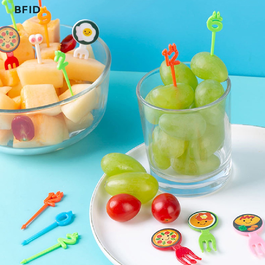 [BFID] Bento Sayur Kuali Lucu Mini Balita Anak Buah Garpu Tusuk Gigi [ID]