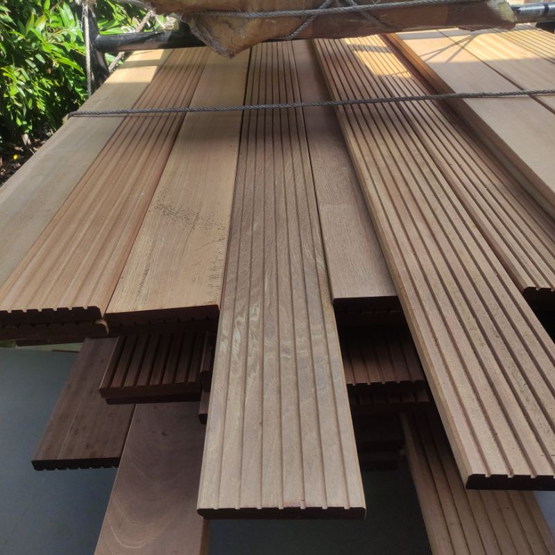 Jual Lantai Kayu Outdoor Decking Bengkirai Jumbo X X Cm Shopee Indonesia