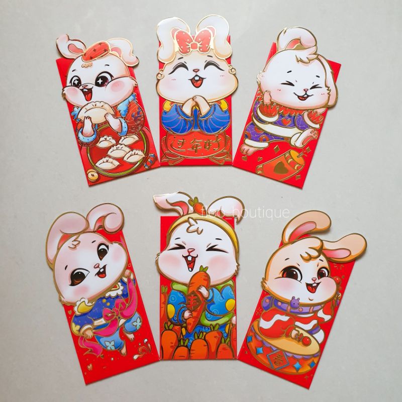 

ANGPAO IMLEK PANJANG MOTIF KELINCI ISI 6PCS