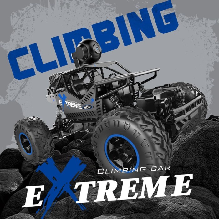 RC Car Mobil Remote Camera FPV Rock Climbing 4WD Alloy