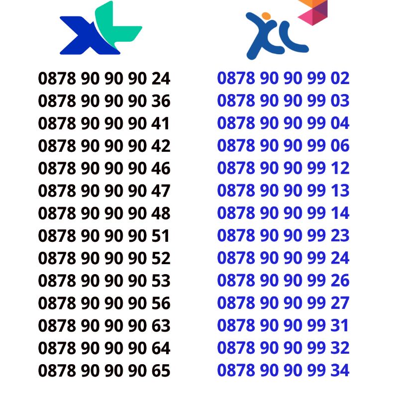 Nomor Cantik Kartu Perdana XL Triple 0000 7777 8888 9999