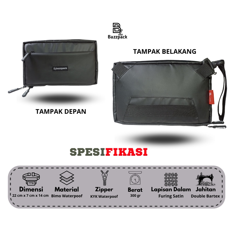 Bazzpack - Arnorld Lite Slingbag Tas Slempang Premium Original Bazzpack Waterproof Pria Wanita