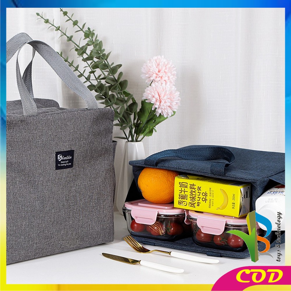 RB-T43 Tas Bekal Lunch Cooler Bag Box Anti Air Makanan Alumunium Foil / Tas Kotak Makanan / Lunch Bag / Tote Bag Bekal