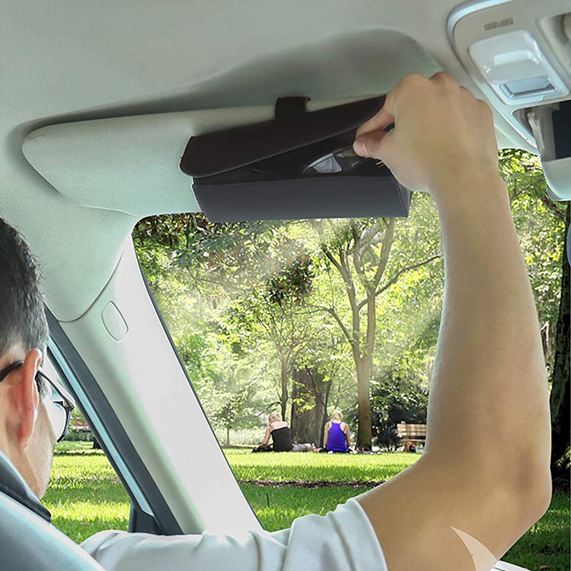 [AIYU] Baju Kaos Distro Pria Wanita Lengan Pendek Kotak Kacamata Mobil Sun Visor Kotak Penyimpanan Dalam Mobil Kartu Tempat Kacamata Bill Holder Car Sunglasses Box
