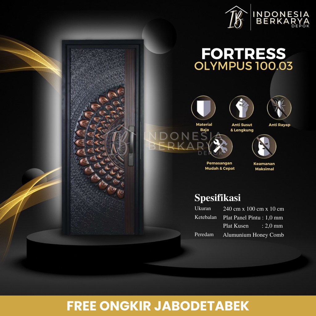 Pintu Baja Fortress Olympus 100.03