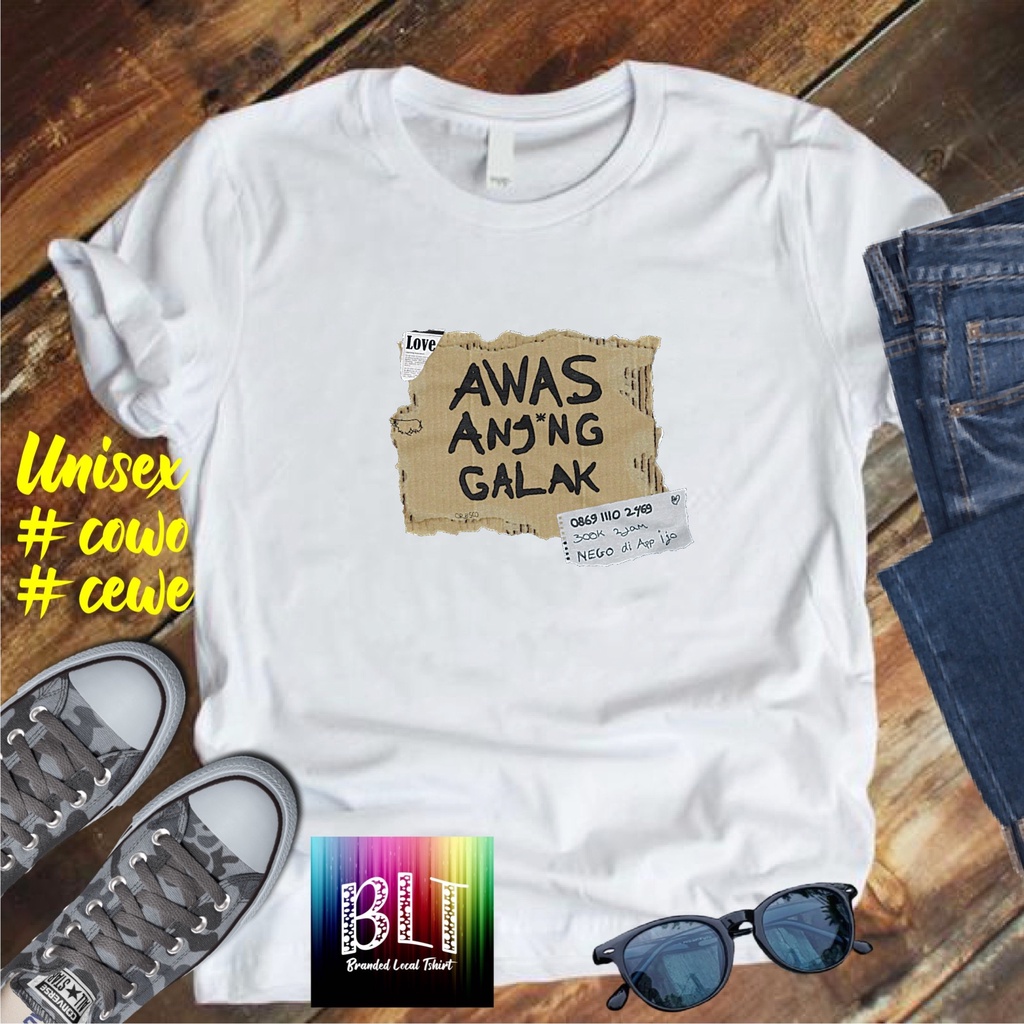 Cod Diskon Promo Gratis Ongkir/Kaos dtf AWAS ANJ*NG GALAK/Kaos Terlaris Kualitas Terjamin Kaos Pria Distro /Kaos Murah Kaos katun/Pakaian Pria  Pakaian Wanita Kaos Viral/Best Seller