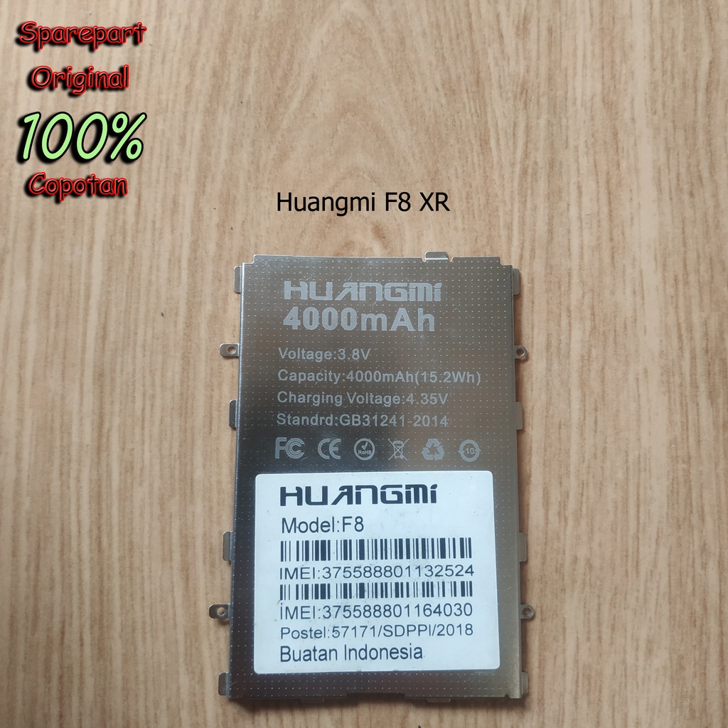 Huangmi F8 XR kaleng plat besi tutup baterai copotan