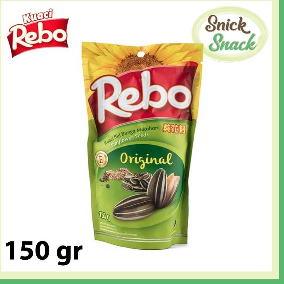 

Readystock ★★ Rebo Kuaci Original Pouch 150 gr Kwaci Snack Biji Bunga Matahari ♪