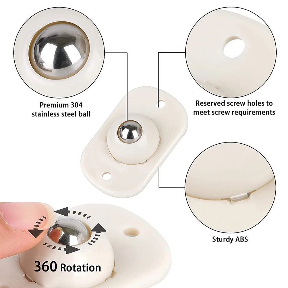 [IZUNA] RODA TEMPEL KECIL / RODA FURNITURE / RODA BOLA BESI 360 PUTAR / RODA TONG SAMPAH / RODA STAINLESS TEMPEL / RODA STORAGE BOX