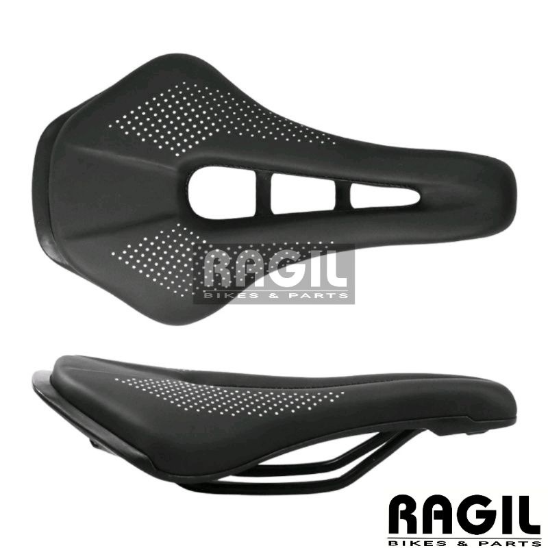 SADEL SADDLE JOK SADEL EMPUK WEAR LUBANG HITAM SEPEDA MTB SELI LIPAT MINION MINITREX BALAP ROAD BIKE BERLUBANG