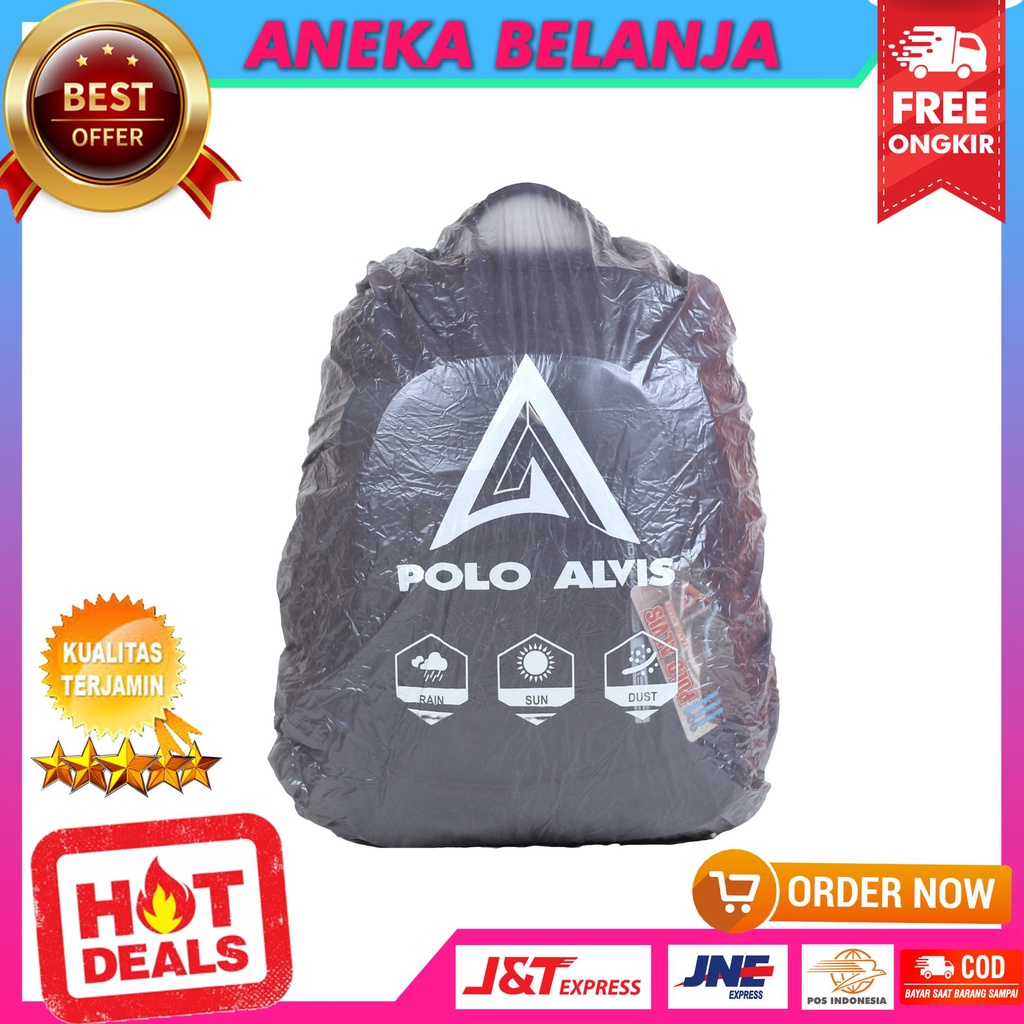 Tas Laptop Kerja Ransel Backpack Pria Wanita Free Raincover Ransel Polo Alvis Garis Lurus Navy Tas Punggung Bahan Nilon Alto Bonus Raincover