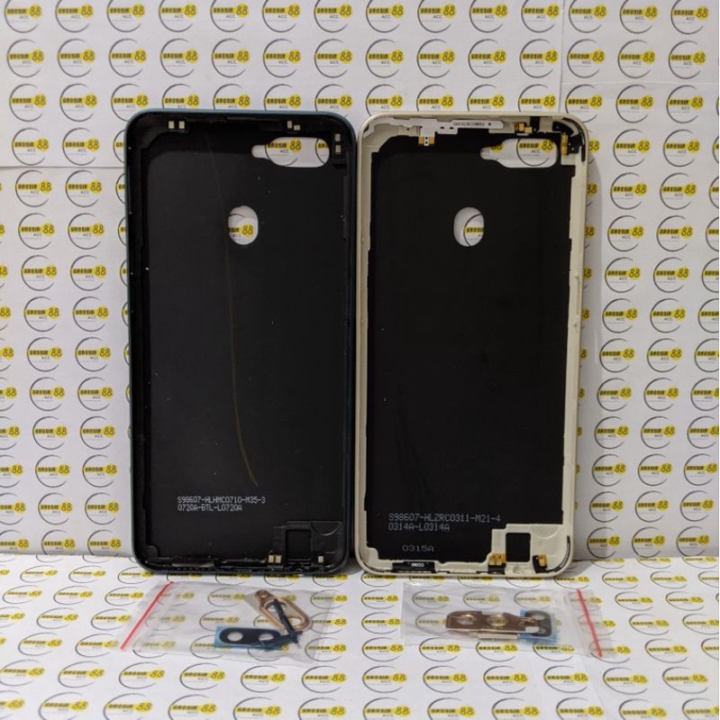 BACKDOOR BACKCOVER CASING HOUSING FULLSET OPPO A7 ORIGINAL