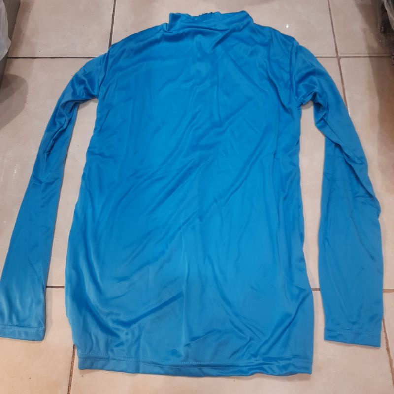 manset kaos biru turkis spandek biasa