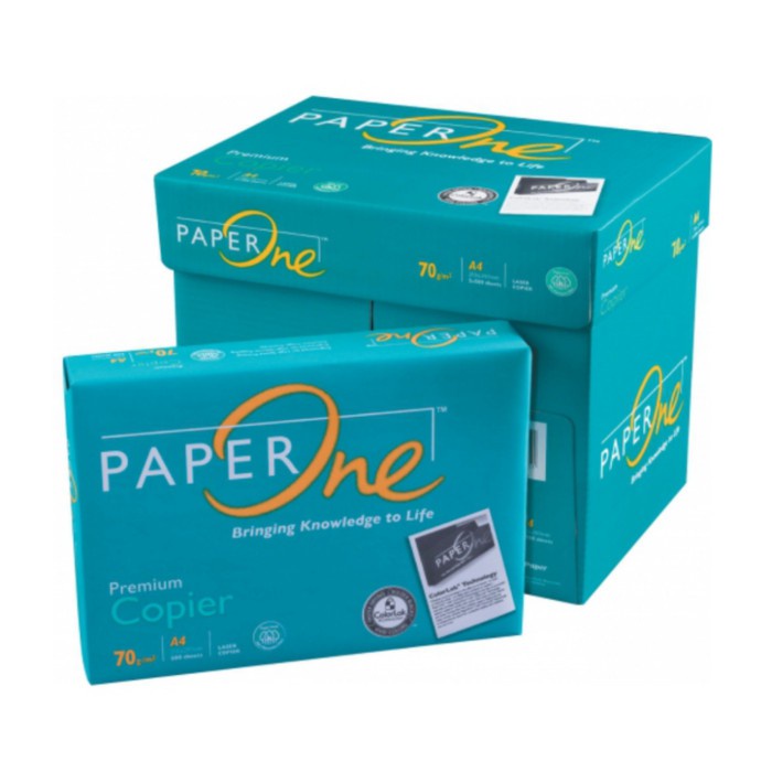 

KHUSUS GO-SEND!!!Kertas PAPERONE A4 75 Gram Office Paper Print - 1 BOX = 5 Rim