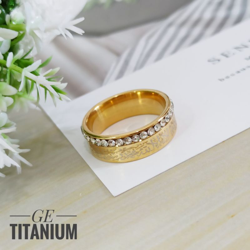 Cincin titanium tauhid 3 warna RGI15/RGI16