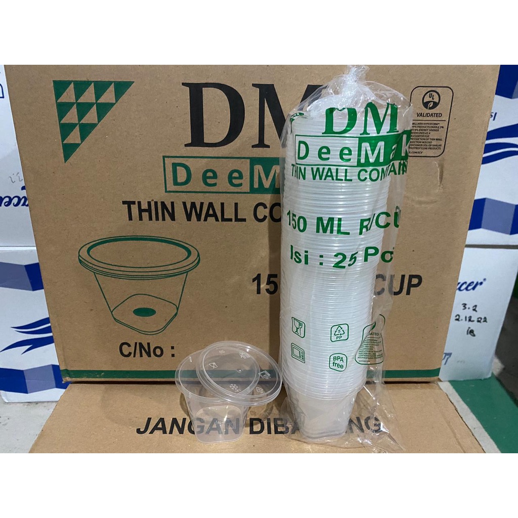 Thinwall DM 150 ML R / CUP Bulat Rata 150 ML