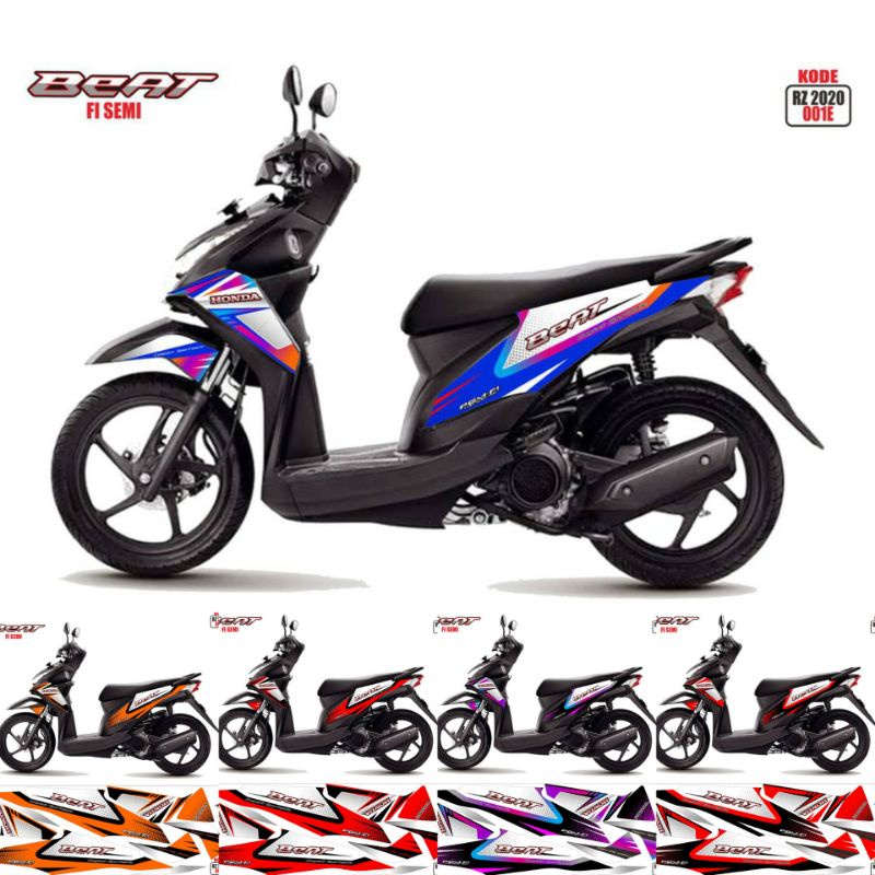 Stiker striping honda beat 2015 sticker variasi custom beat fi