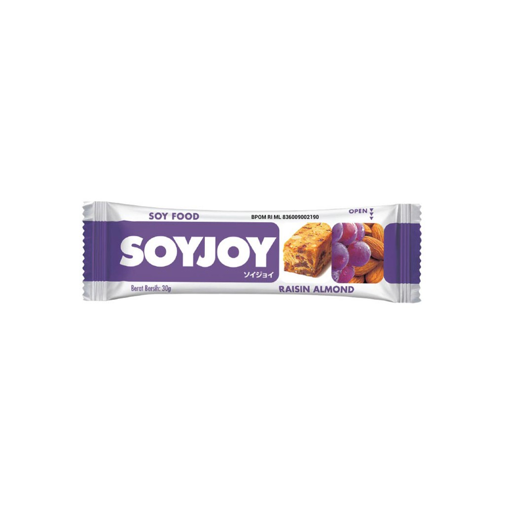 

Soyjoy Fruit Soy Bar Raisin Almond 30 Gram