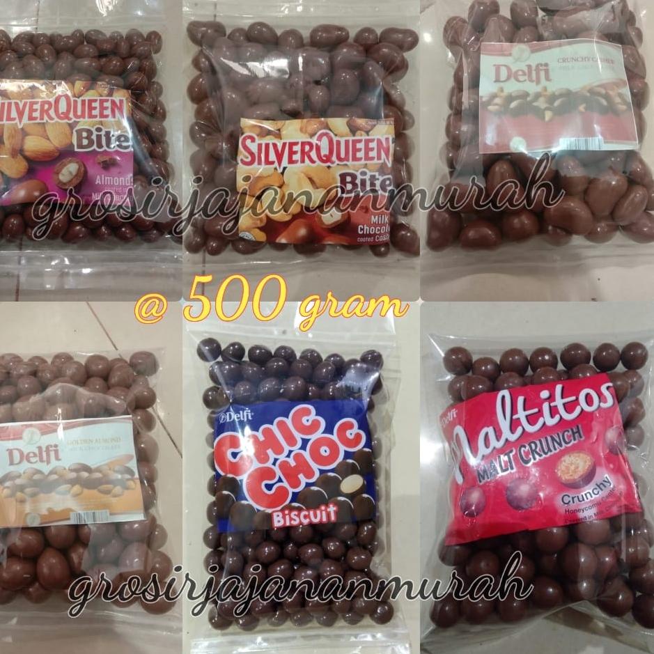 

☁ SIAP KIRIM SILVER QUEEN BITES ALMOND/ MEDE 500 GR COKLAT DELFI CHIC CHOC MALTITOS PARCEL COKELAT LEBARAN ⅎ