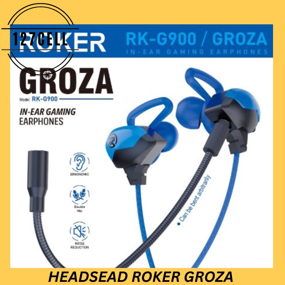 ROKER Groza Headset Gaming Earphone  Headset Gaming Earphone With Mic