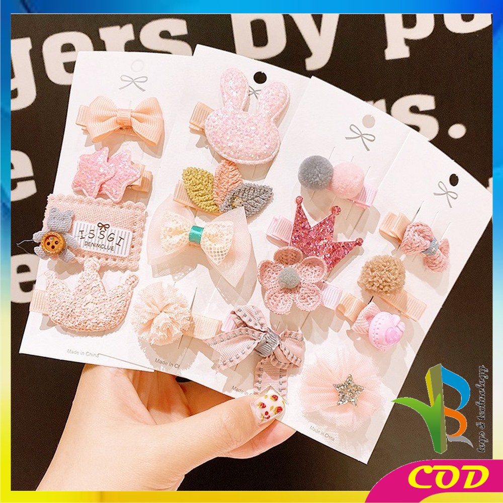 RB- C340-C342 PART 2 Jepit Rambut Anak Lucu Set 10 IN 1 / Baby Hair Clip Ala Korea / Jepit Rambut Korea Anak / Jepitan Rambut Anak Korea Fashion / Hair Pin Rambut / Hair Clips