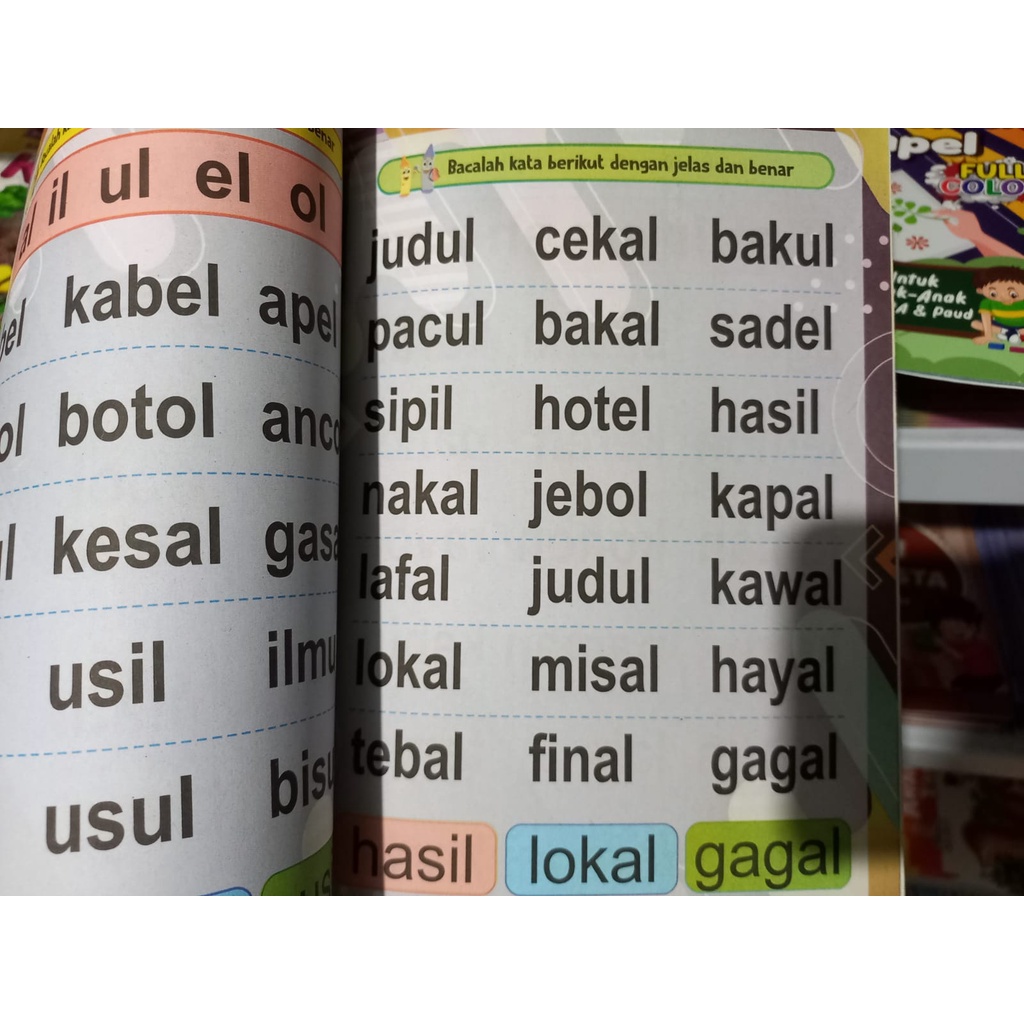 Buku Belajar Membaca Pintar Membaca Kata Dan Kalimat Untuk Anak Paud Tk Sd (Brian Publisher)