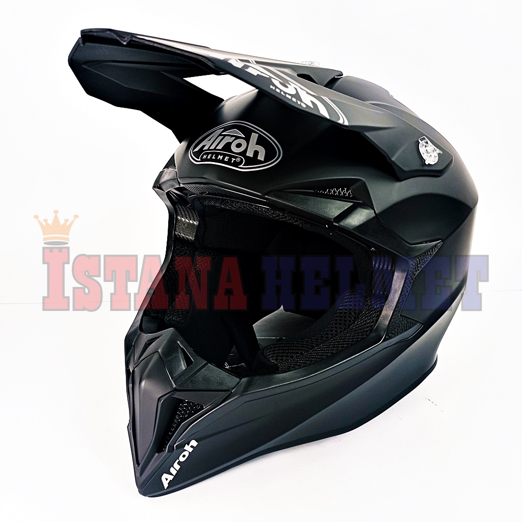 HELM CROSS AIROH WRAAP BLACK MATT
