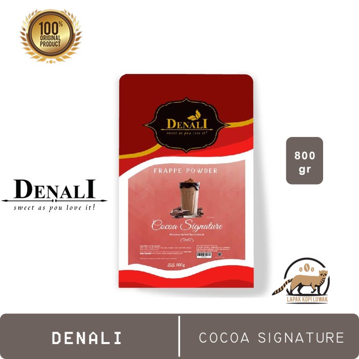 

COKLAT-BUBUK- COCOA SIGNATURE POWDER MERK DENALI -BUBUK-COKLAT