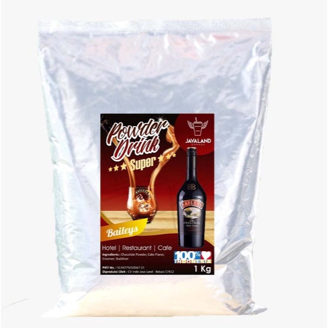 

Terlaris ✨ - Bubuk Baileys NO ALCOHOL Minuman SUPER POWDER drink 1kg 2.1.23