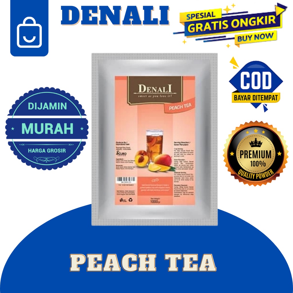 

DENALI PEACH TEA POWDER RASA TEH PERSIK FRAPPE MINUMAN KEKINIAN