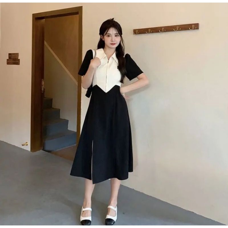 DRESS KOREA STYLE/DRESS KOREAN STYLE/MIDI DRESS/POLO DRESS/PAKAIAN KOREA/BAJU KOREA/MIDI DRESS/DRESS KOREA STYLE/ KOREAN DRESS/ DRESS WANITA KEKINIAN KOREA DRESS/BAJU KOREA/ PAKAIAN WANITA KOREA/ DRESS KOREA STYLE KEKINIAN/PAKAIAN WANITA KOREA/DRESS KOREA