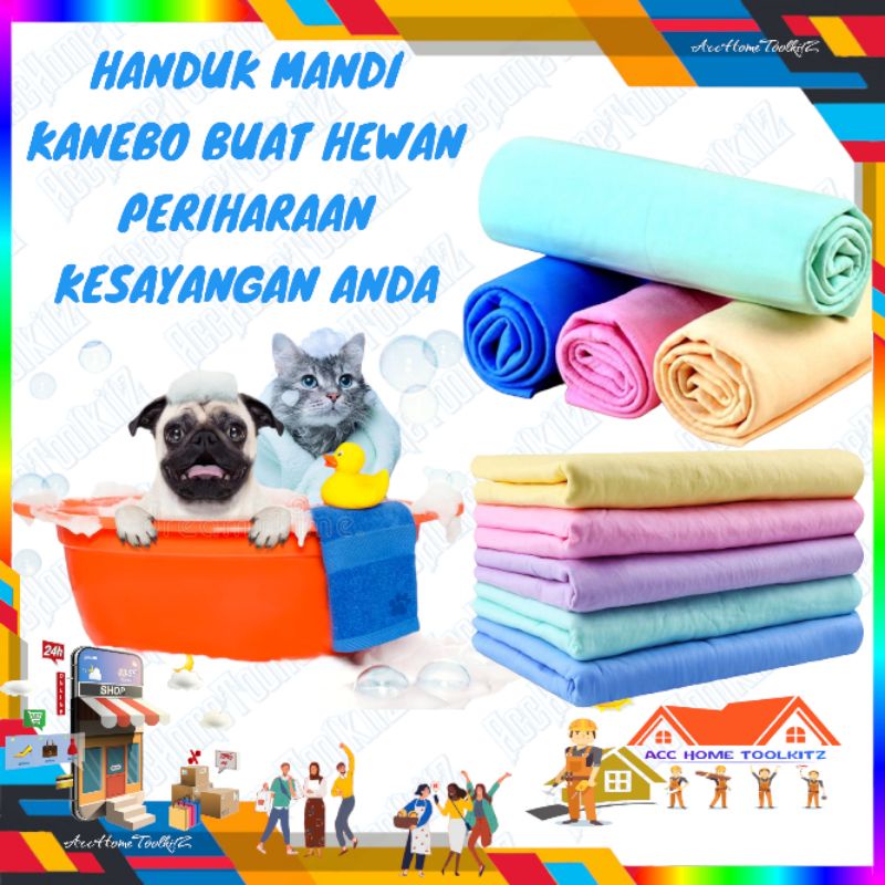 Kain Lap Mandi Kucing Dan Anjing Pet Kanebo Kucing Anjing Handuk Mandi Hewan Periharaan Handuk Mandi Binatang Kesayangan Kanebo Jumbo (Kemasan Plastik)