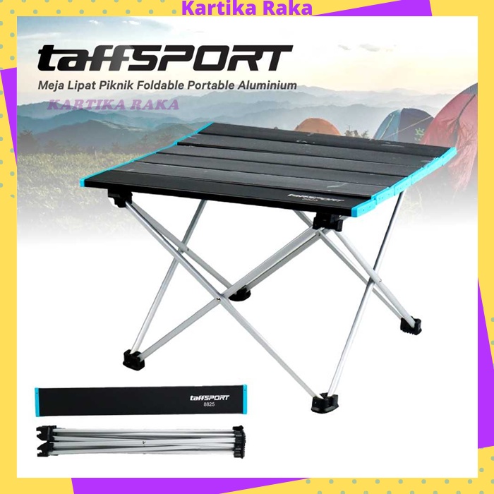KR TaffSPORT Meja Lipat Piknik Foldable Portable Aluminium