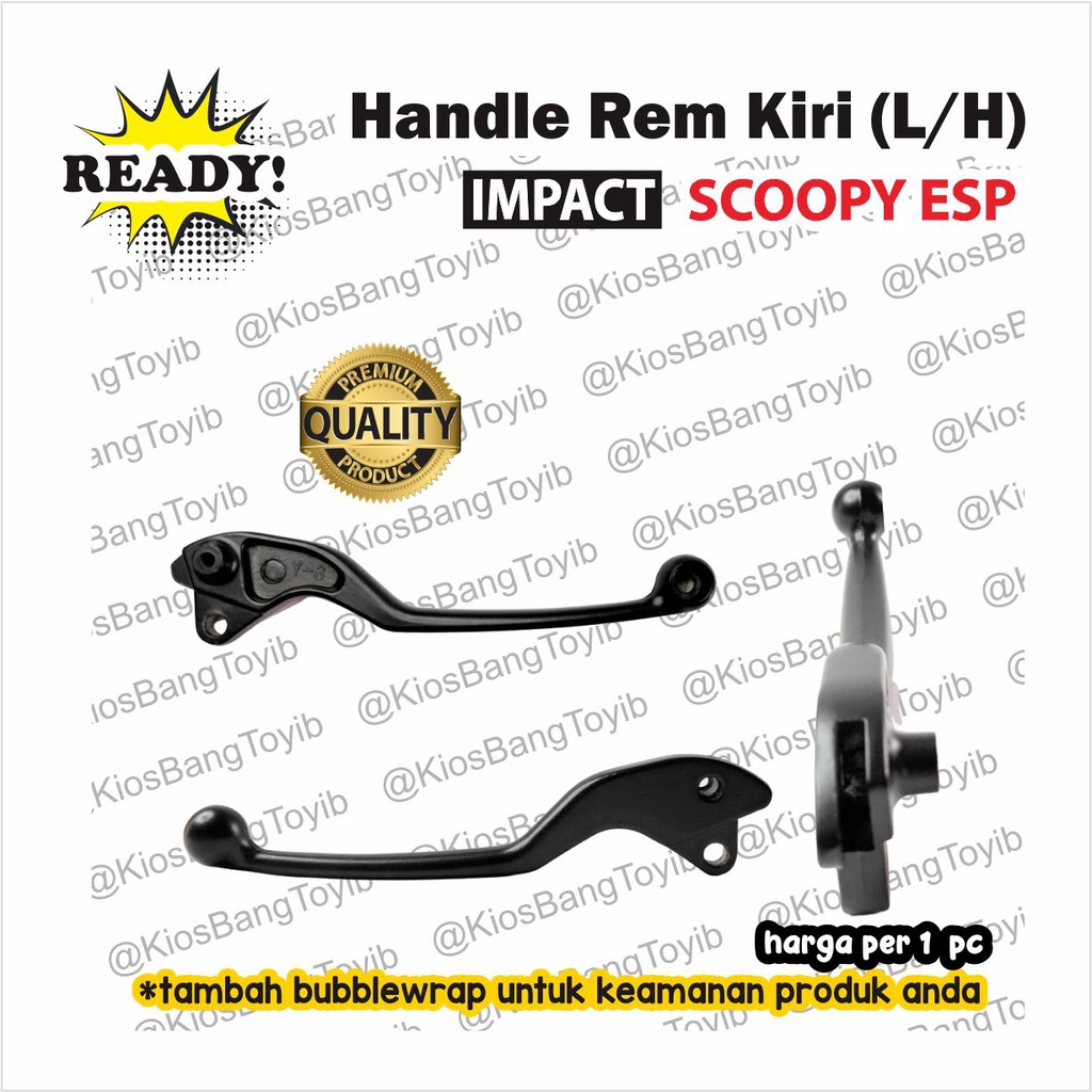 Handle Handel Tuas Rem Kiri (L/H) Honda SCOOPY ESP VARIO 125 Hitam Silver (impact)