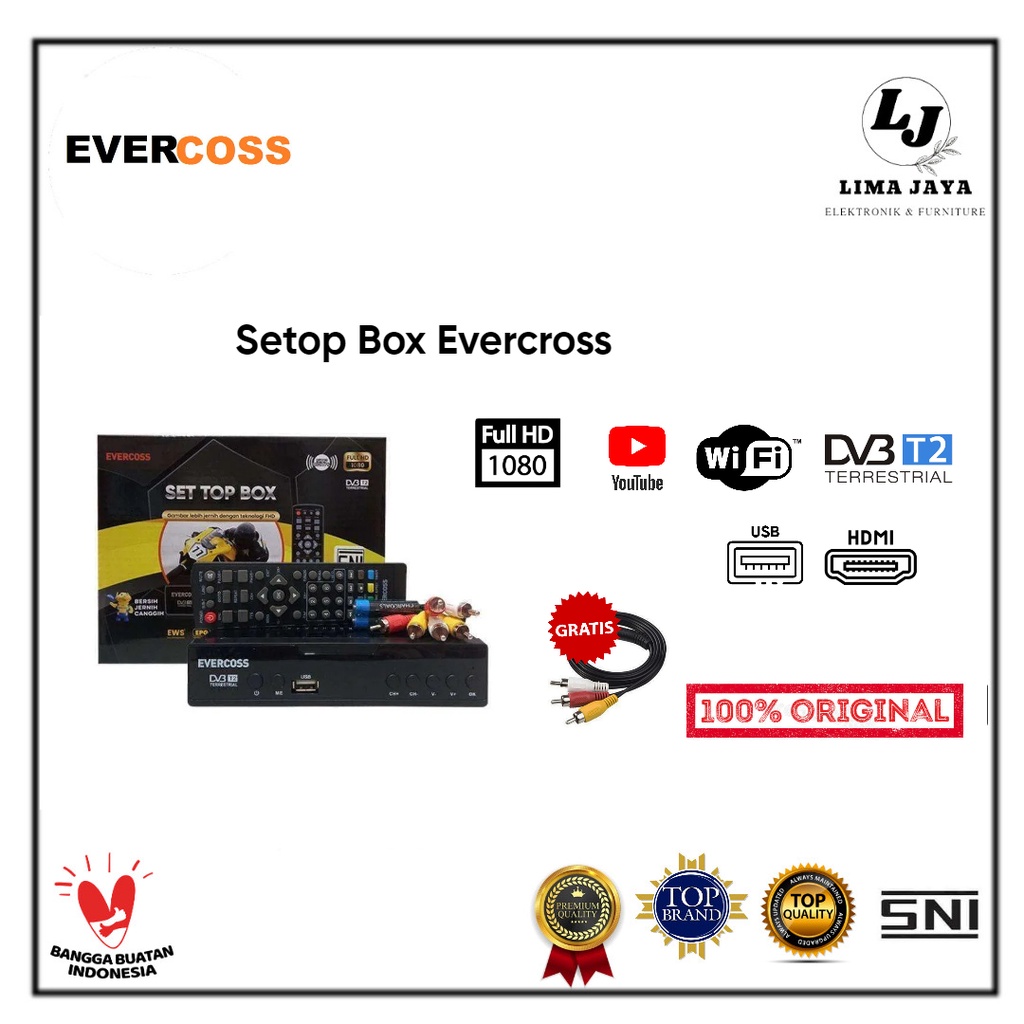 Set Top Box TV Digital Evercross