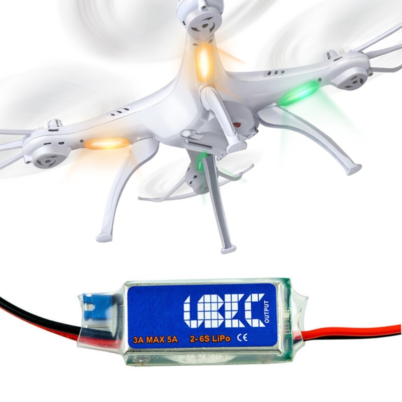 Zzz 3A UBEC Terlindung Penuh Sirkuit Eliminasi Anti Macet 5V 6V Switchable 2-6S Lipo Part Drone Aksesoris