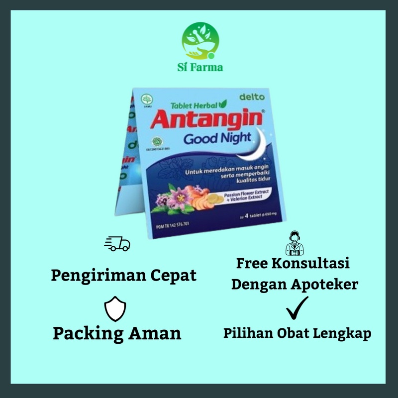 

Antangin Good Night/Meredakan Gejala Masuk Angin Menghangatkan Badan Meringankan Gangguan Sulit Tidur
