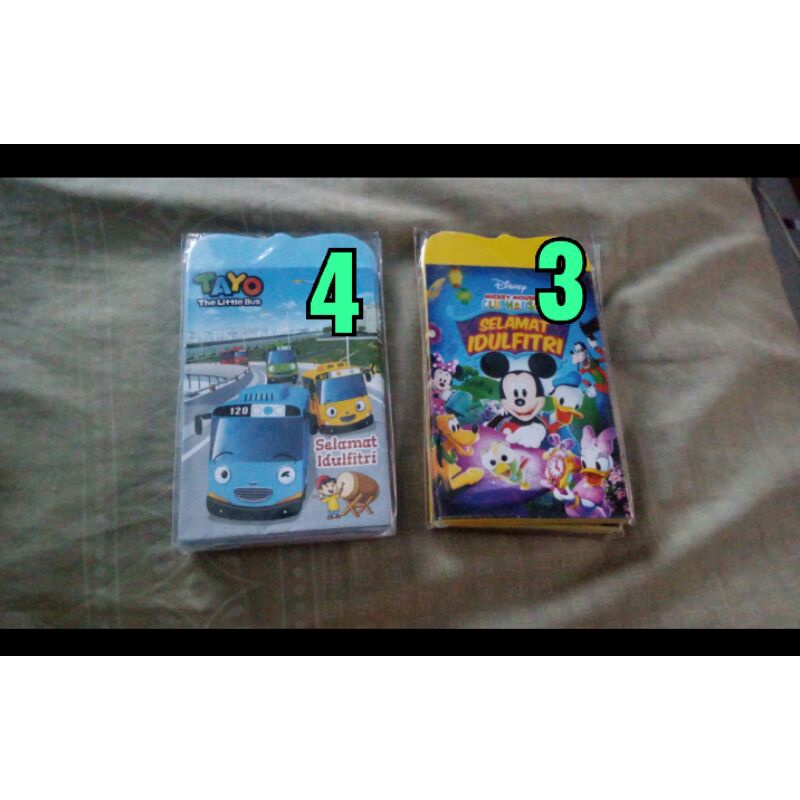 

Amplop lebaran idul fitri THR angpao angpau isi 10 pcs amplop uang krakter