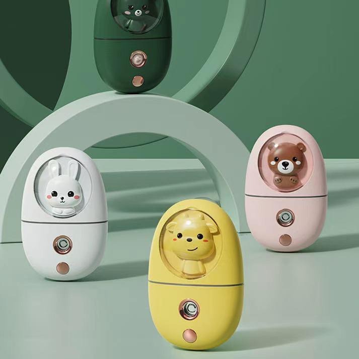 Cute Mini Nano Face Steamer 2021 35ML Cold Spray Mist Sprayer MDL-Q801 - Putih