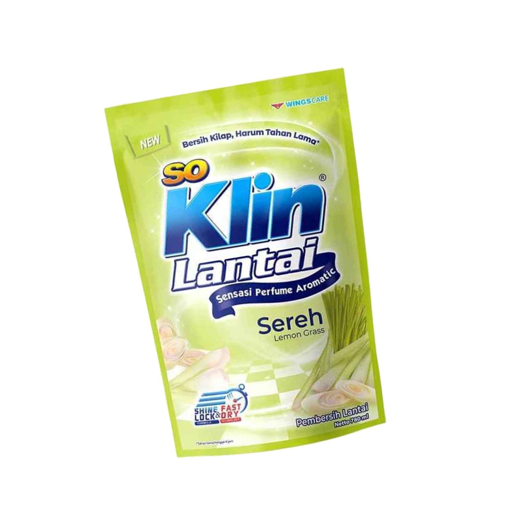 So Klin Lantai/ Pembersih Lantai/ Sereh/ Netto 780ml