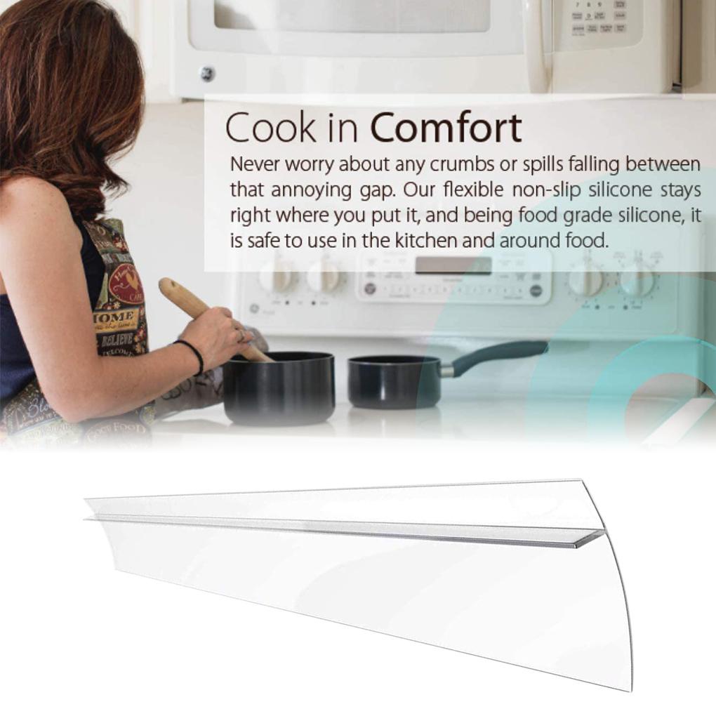 Penutup Kompor Silicone Stove Crack Sealed Strip Tahan Kompor Dapur
