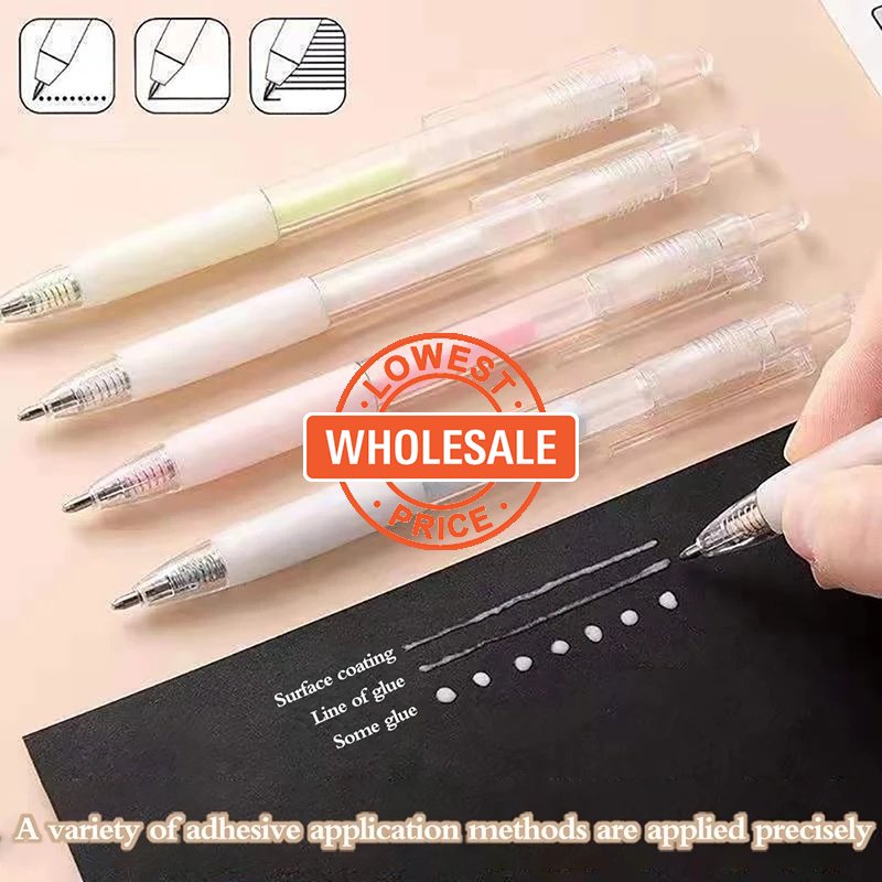 [Harga Grosir] Dextone DIY Kerja Tangan Solid Glue Stick Viskositas Tinggi Lem Stik Pasokan Kantor Sekolah Perekat Lem Dot Glue Pen Stick Scrapbook Cepat Kering Glue Pen