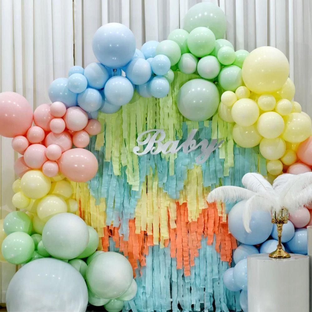 Mxbeauty Backdrop Fotografi Handmade Bahan Crinkled Kertas Crepe Untuk Streamer Pesta Ulang Tahun Pernikahan