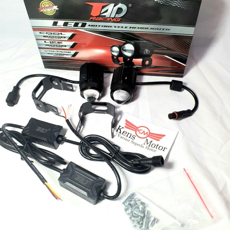 LAMPU LED MINI SOROT TEMBAK TAD MOTOR 2 WARNA UNIVERSAL