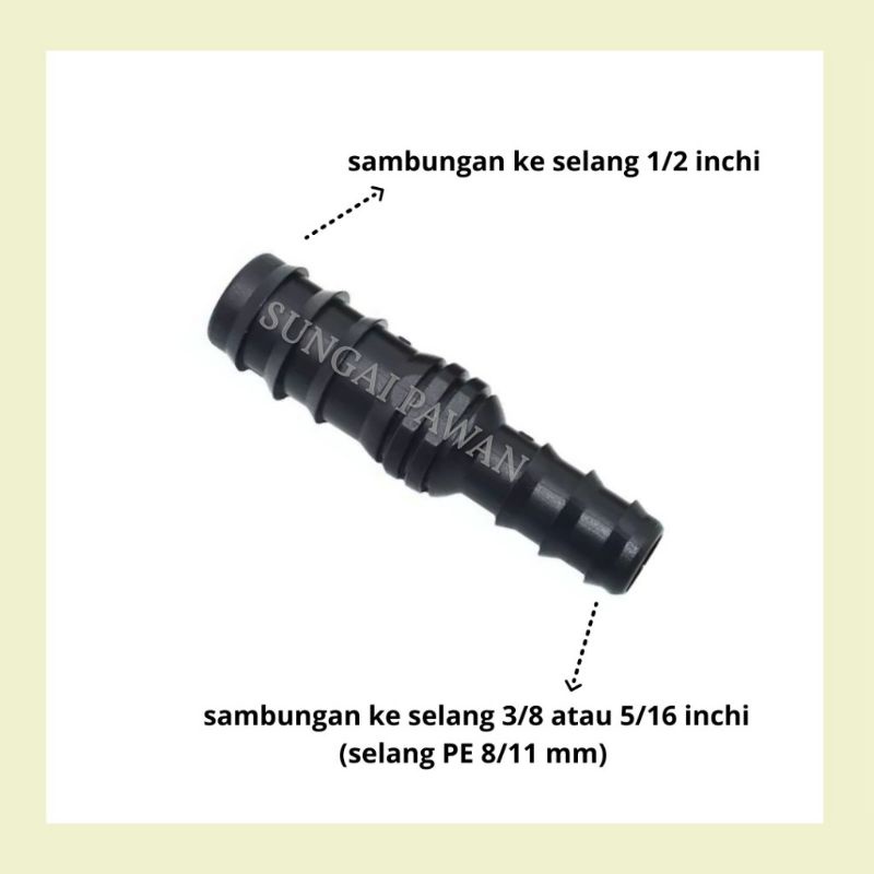 Jual Sambungan Konektor Selang Inchi Selang Air Pe Mm Ke Selang Inchi Atau