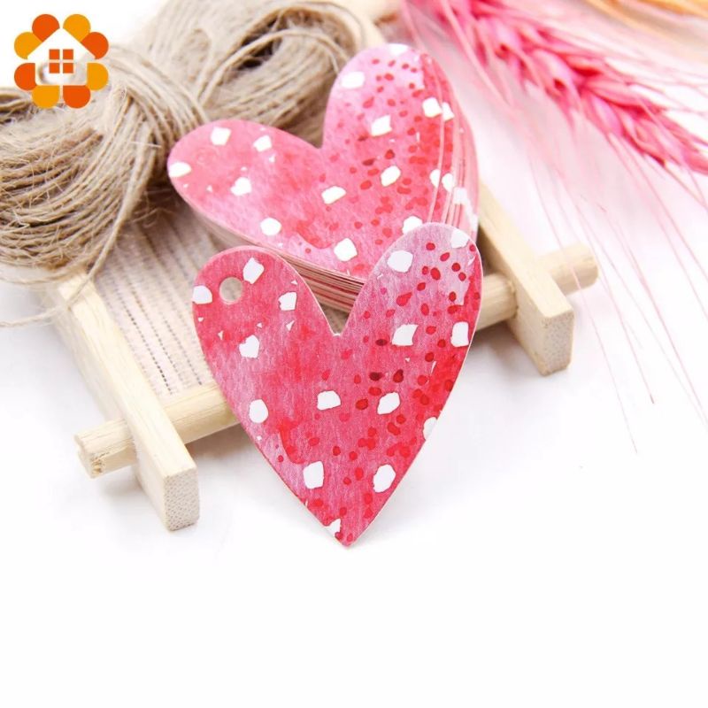 

Hang Tag Valentine Paper Heart Hampers isi 5 pcs+tali
