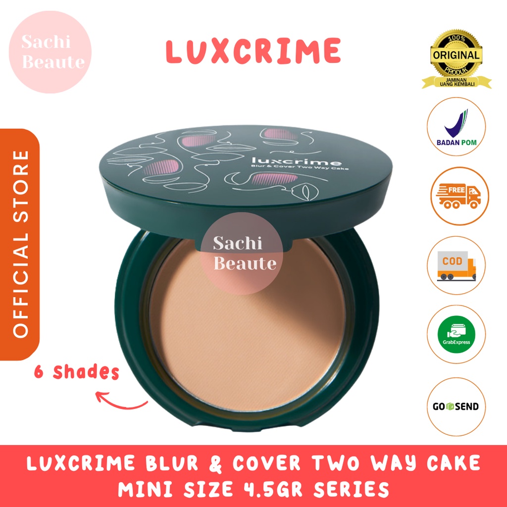 Luxcrime Blur &amp; Cover Two Way Cake Mini Size Buttercream | Custard